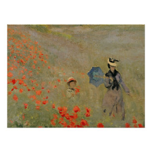 Wilde Mohnblumen Claude Monets  , nahe Argenteuil Poster