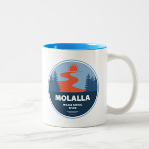 Wilde Molalla und Landschaftliche Flüsse Zweifarbige Tasse