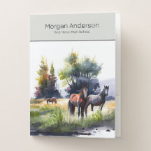 Wilde Mustang-Pferdeherde mit individuellem Namen