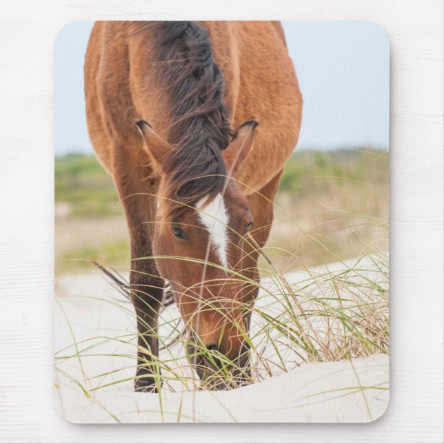 Wilde Mustangs oder Banker-Pferde Mousepad (Vorne)