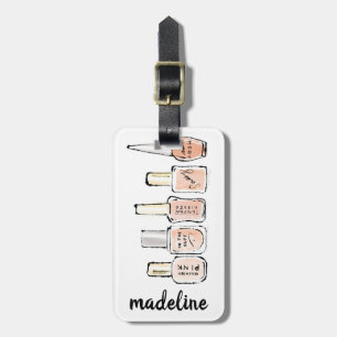 Wilde Nagellack-Skizze Apples   moderne rosa Gepäckanhänger