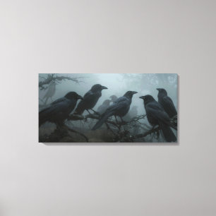 Wilde Natur Crow-Raven Leinwand Kunst, Dichtung un