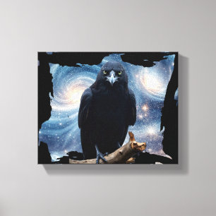 Wilde Natur Crow-Raven Leinwand Kunst, Dichtung un