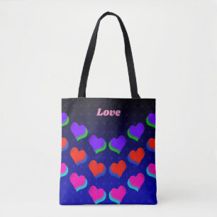 Wilde Neon-Farbige Herzen Muster Liebe Design