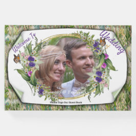 Wilde Öko-freundliche Gräser & Frühlingsblumen Gästebuch