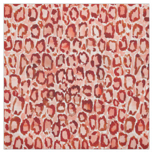 WILDE orange Leopard-Haut-Tierdruck CAT Stoff