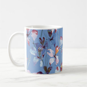 Wilde Orchideen-Eleganz: Watercolor-Luxus Kaffeetasse