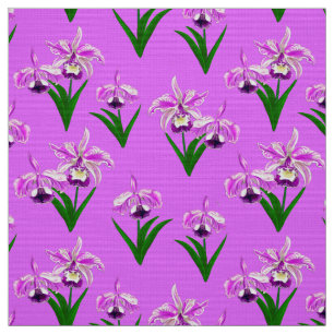 Wilde Orchideen - Schatten von Orchid Lila Stoff
