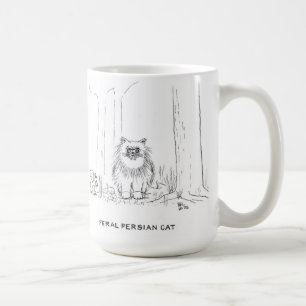 Wilde persische Katze Tasse