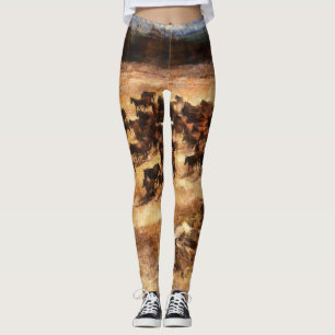 Wilde Pferde: Artistische TierMajestät. Leggings