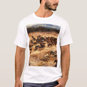 Wilde Pferde: Artistische TierMajestät. T-Shirt