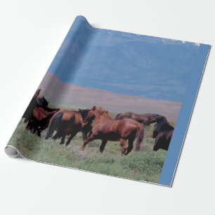 Wilde Pferde aus dem Westen Geschenkpapier