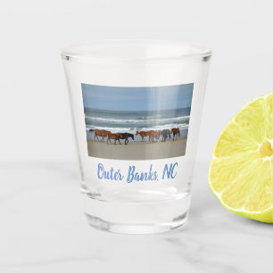 Wilde Pferde Außenbanks OBX Corolla NC Schnapsglas