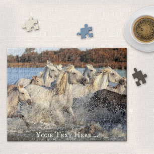 Wilde Pferde Camargue France Puzzle