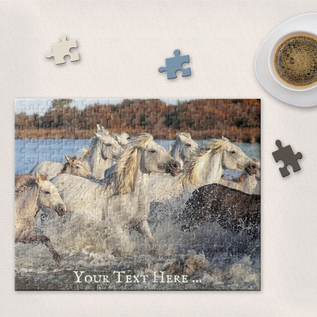 Wilde Pferde Camargue France Puzzle (Von Creator hochgeladen)
