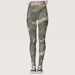 Wilde Pferde Camouflage Muster Leggings