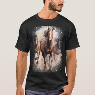 Wilde Pferde donnernde Hufe T-Shirt