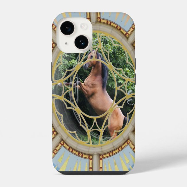 Wilde Pferde iPhone Hülle (Rückseite)