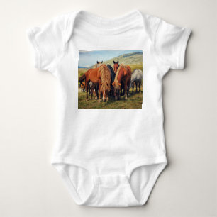 Wilde Pferde Livno Naturlandschaft Baby Strampler
