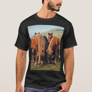 Wilde Pferde Livno Naturlandschaft T-Shirt