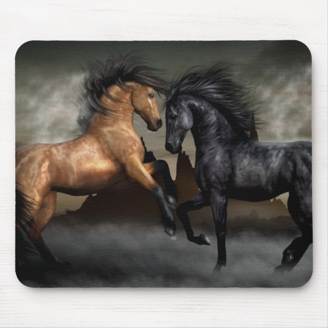 Wilde Pferde Mousepad (Vorne)