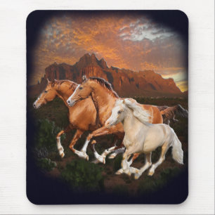 wilde Pferde Mousepad