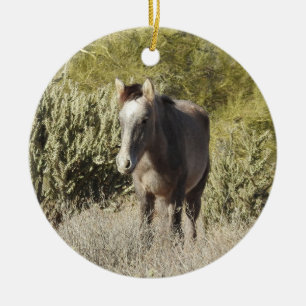 Wilde Pferde, Ornamente, Weihnachten, Pferd Keramik Ornament