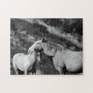 Wilde Pferde. Puzzle