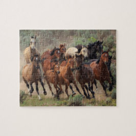 Wilde Pferde Puzzle