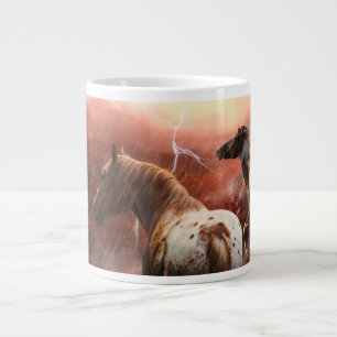 WILDE PFERDE WÜSTENSTURM Jumbo-Tasse