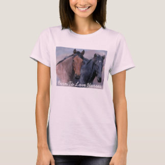 Wilde Pferdedamen-T - Shirt