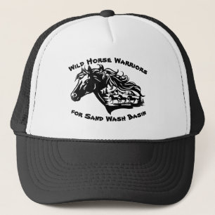 Wilde Pferdekrieger für das Sandwaschbecken Truckerkappe