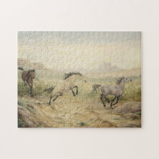 Wilde Pferdepuzzlespiel Puzzle