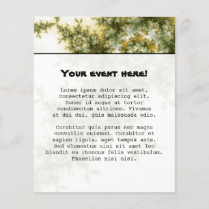 Wilde Pflanze - Mandelbrot Fraktal Art Flyer