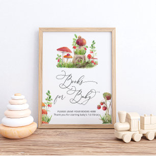 Wilde Pilzbücher für Babyposter Poster