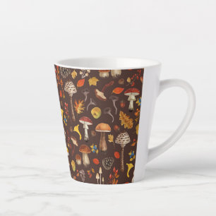 Wilde Pilze auf Braun Milchtasse
