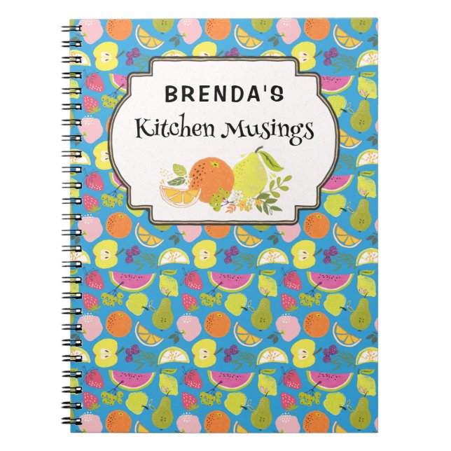 Wilde Pilze Muster angepasstes Notebook Notizblock (Vorderseite)