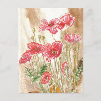 'Wilde Poppies' Postkarte