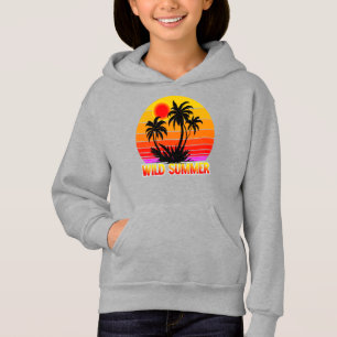 Wilde Retro-Sommer-Vibes mit Palmen-Design Hoodie