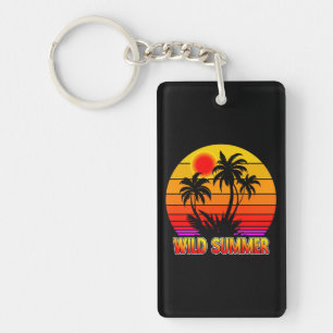 Wilde Retro-Sommerstimmung-62827 Schlüsselanhänger