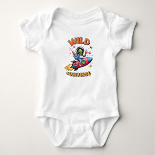 Wilde Retro-Vintage-Roboter-ROBOT-Sci-Fi-Tech-Kuns Baby Strampler