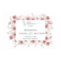 Wilde rosa Blumen Hochzeit