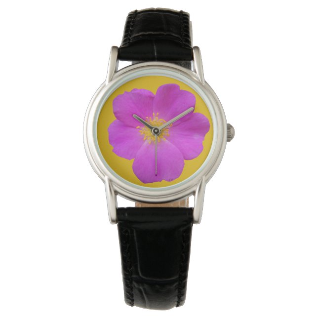 Wilde Rose 2 Armbanduhr (Vorderseite)