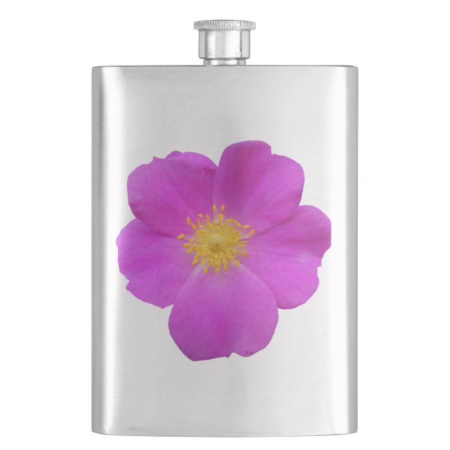 Wilde Rose 2 Flachmann (Vorderseite)