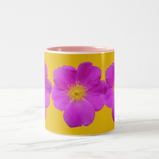Wilde Rose 2 Zweifarbige Tasse (Mittel)