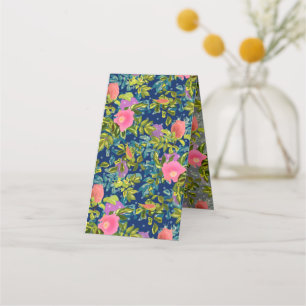 Wilde Rose, blauer Hintergrund, wilde Rose, Rose, Treuekarte