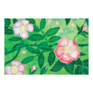 Wilde Rose Blume Fotodruck