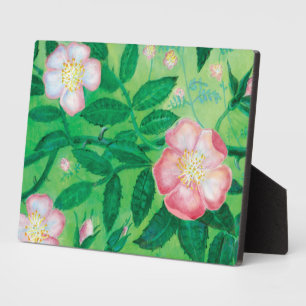 Wilde Rose Blume Fotoplatte