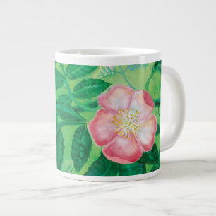 Wilde Rose Blume Jumbo-Tasse