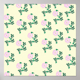 Wilde Rose Blume Poster